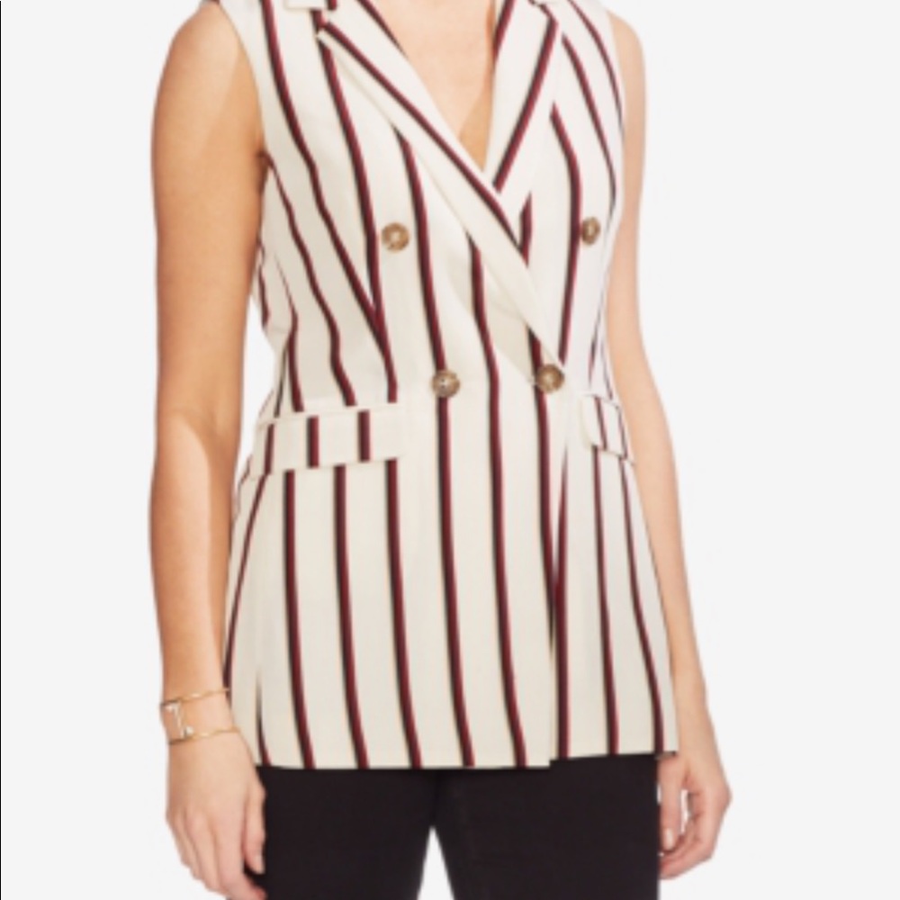 Vince Camuto Sleeveless Tuxedo Vest